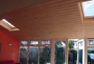 Timber or pvc finish conservatory roof